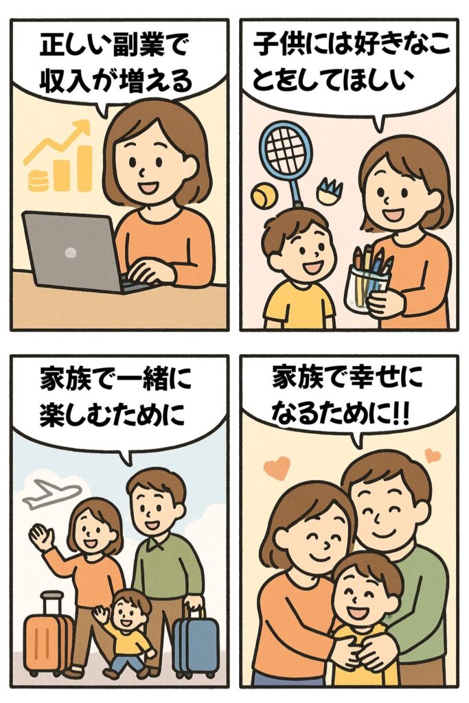 家族で幸せになる漫画