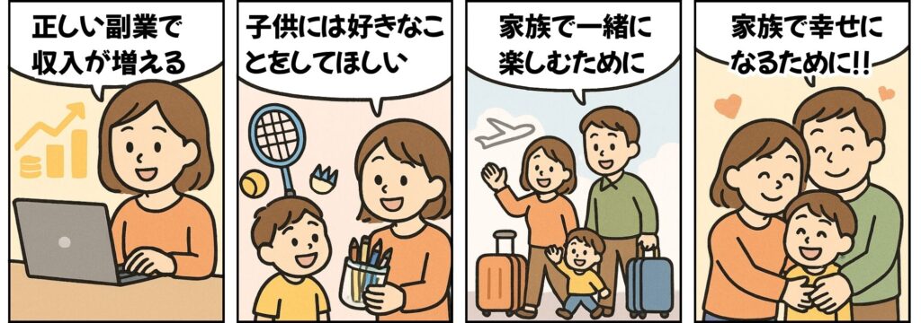 家族で幸せになる漫画